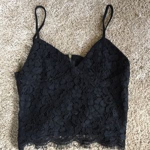 Black Lace Tank Top